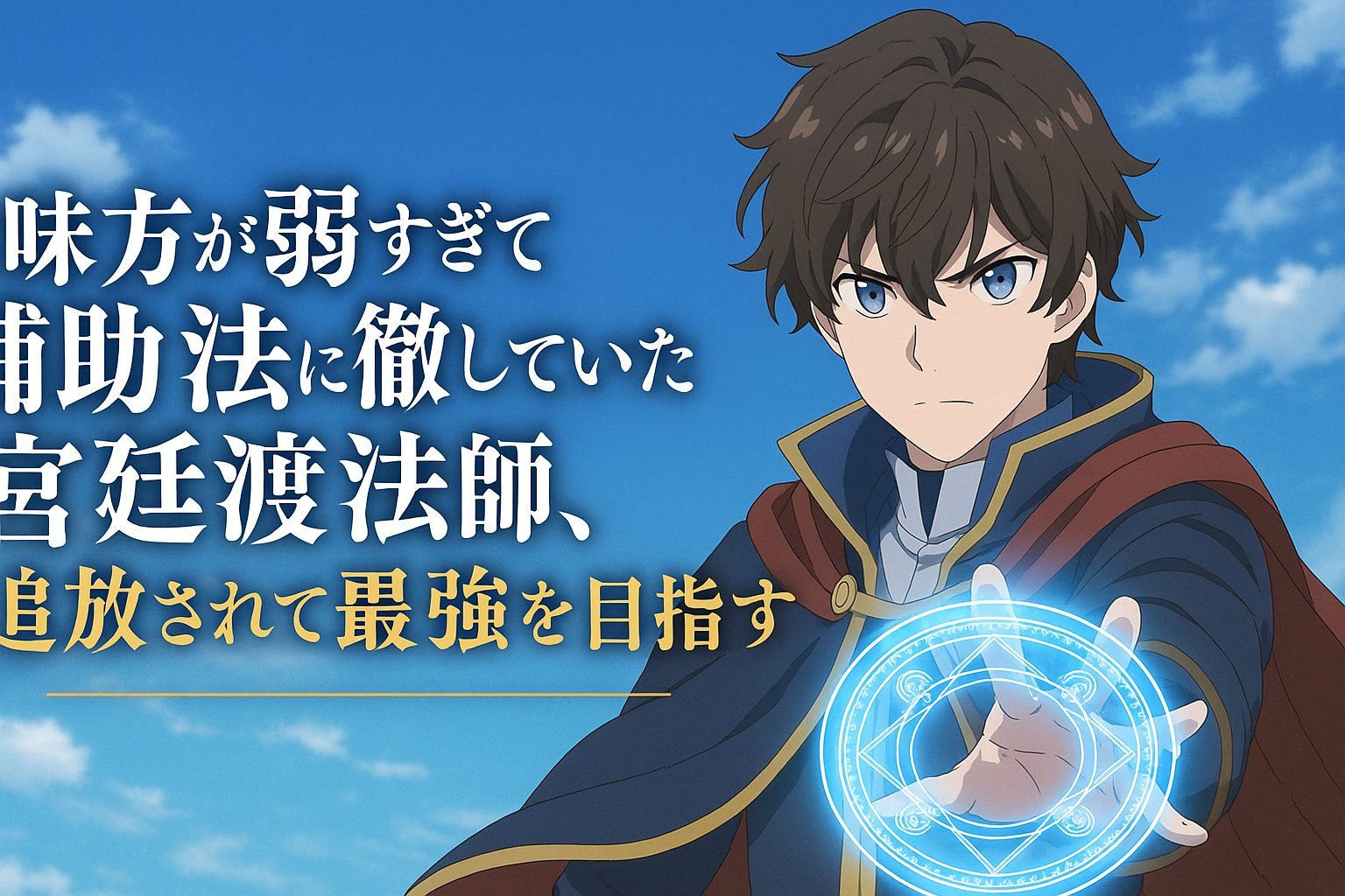 味方が弱すぎて補助魔法に徹していた宮廷魔法師、追放されて最強を目指す